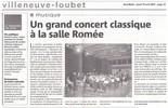 19 Avril 2007 - Concert à la salle Romée à Villeneuve-Loubet