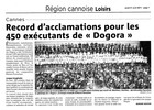 19 Avril 2011 - Dogora au Palais des Festivals de Cannes